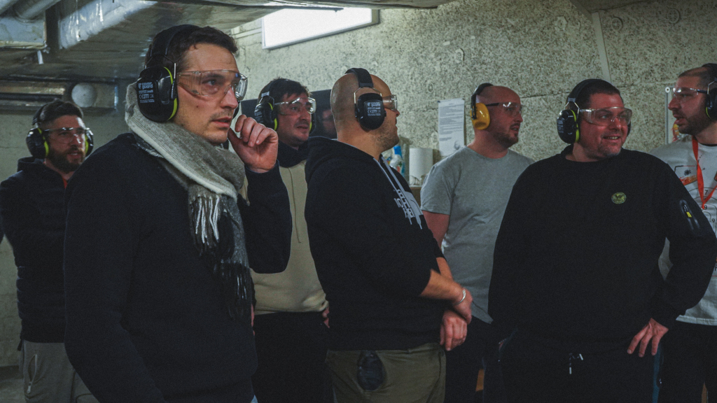 stag party in the shooting range